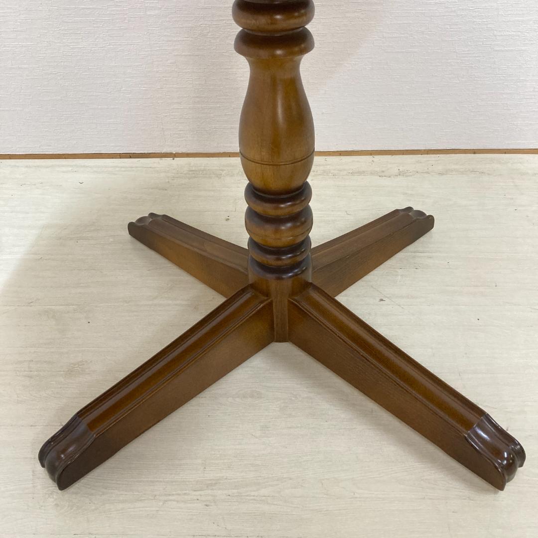 【カリモク】コロニアル　ダイニングテーブル　食卓　ラウンド　丸テーブル