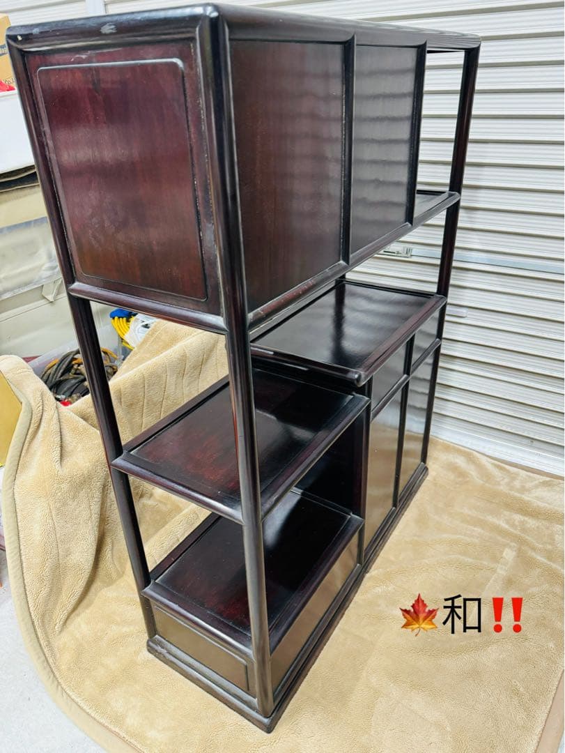 全国配送無料　民藝家具　飾り棚　和風　昭和レトロ　レア品　民藝家具　アンティーク