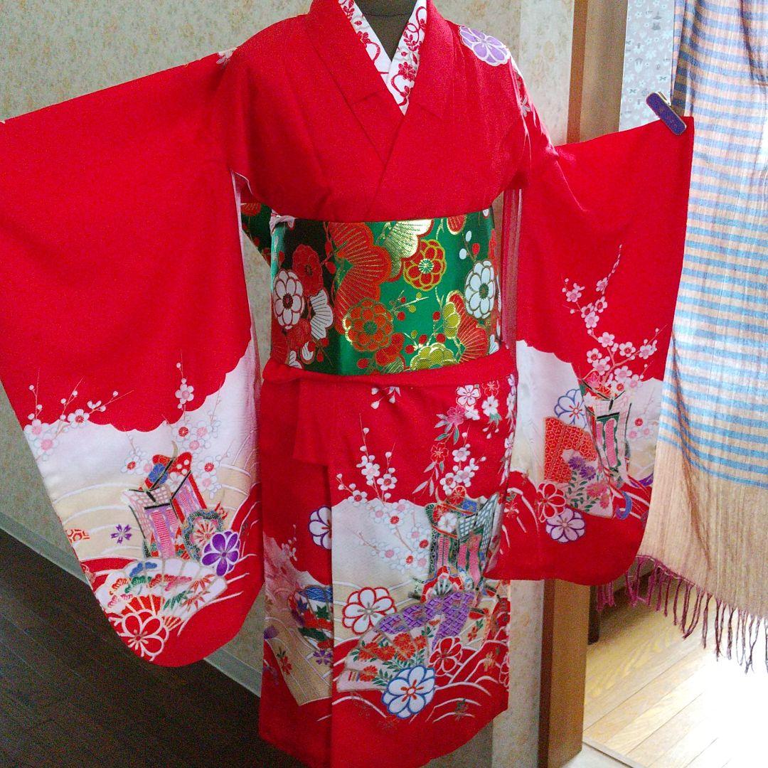 和装 七五三 ７歳 振り袖 二部式帯  セット