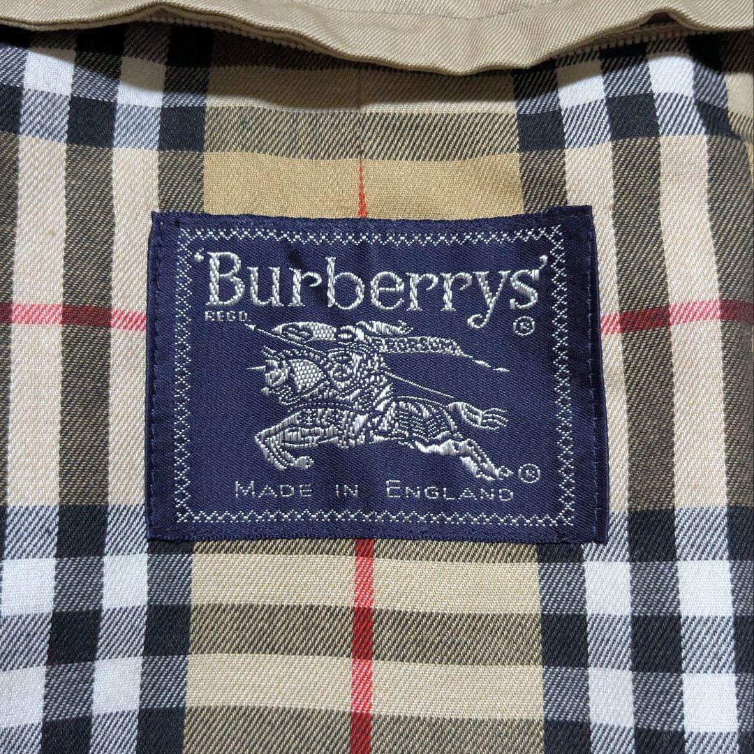 美品 英国製 80s バーバリー ステンカラーコート レディース ウールライナー