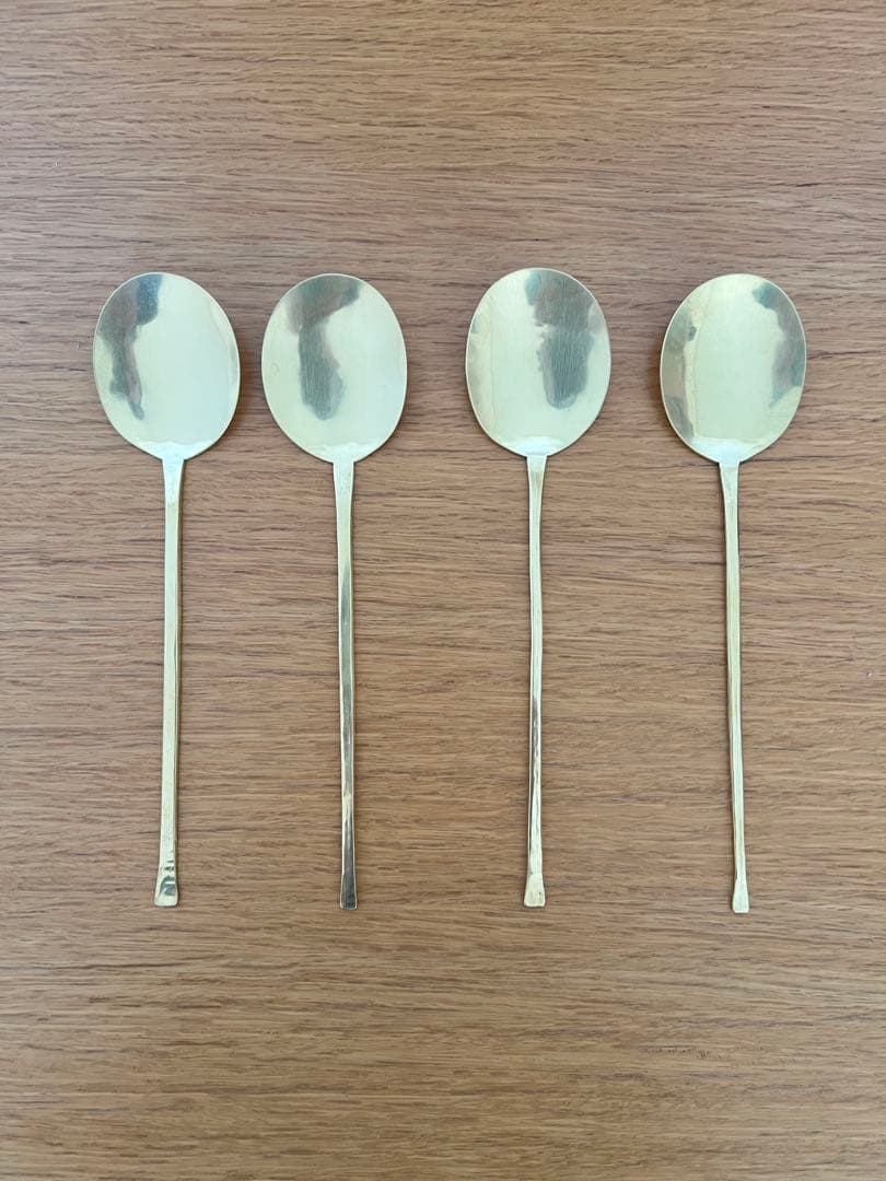 真鍮スッカラ/寺本英幸・Kitoneオリジナル　4本セット