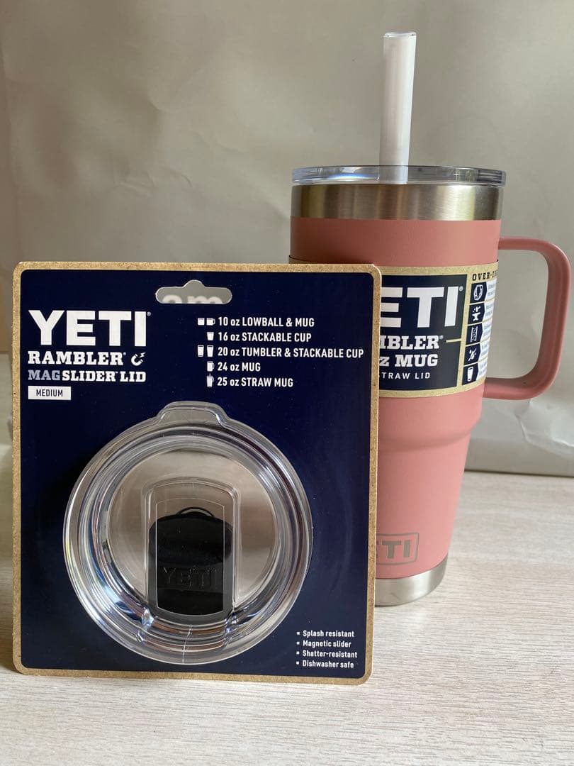 YETI Rambler 25 oz Mug ストローリッド　スライダーリッド付
