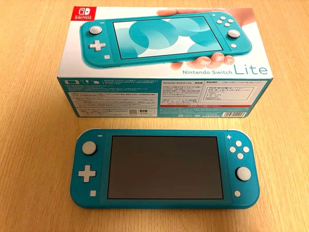 Nintendo Switch Lite ターコイズ 本体 充電器/ケース付き