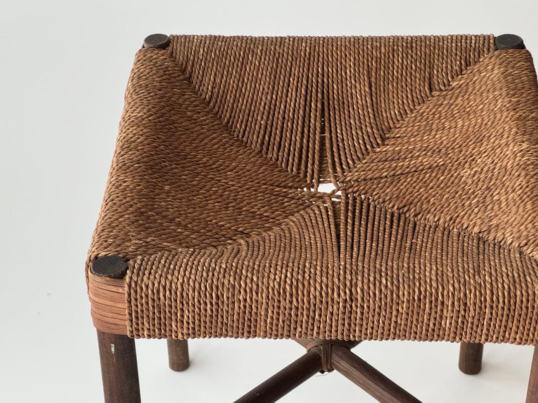 民藝 アンティーク ラッシスツール