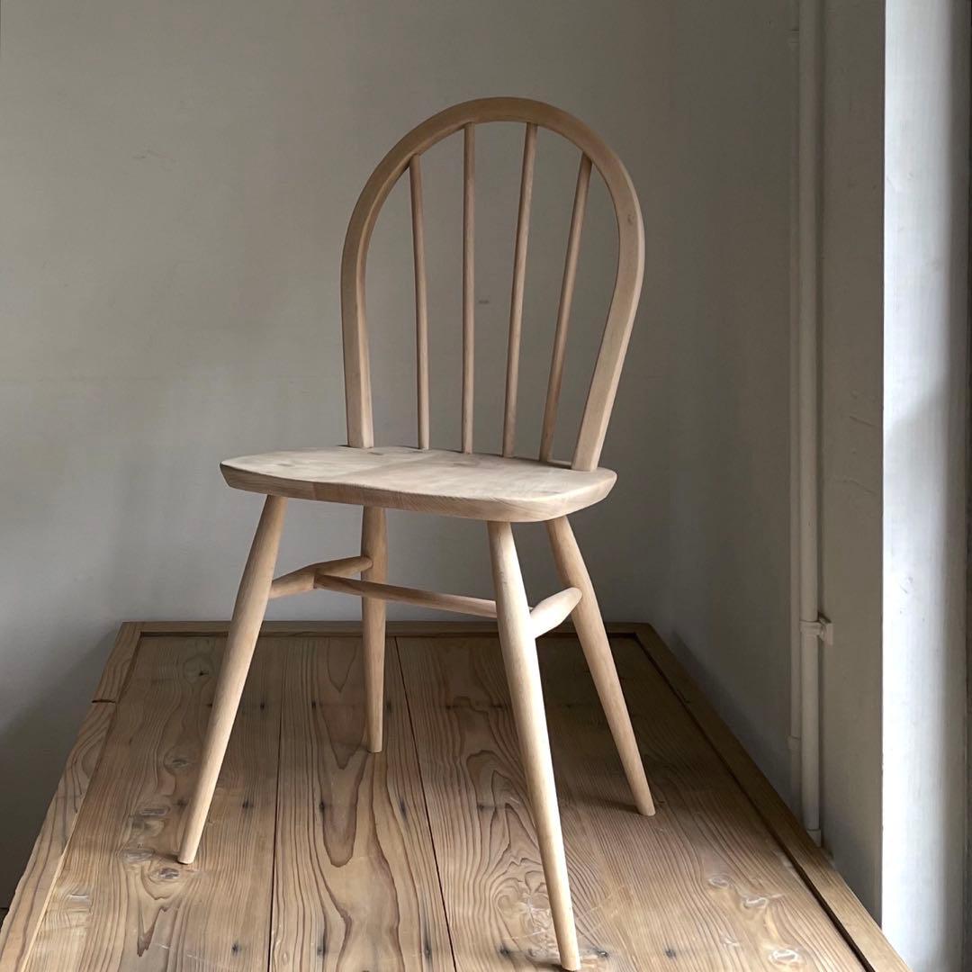 アーコールチェア 椅子　イギリスアンティーク　ダイニングチェア　フープバック