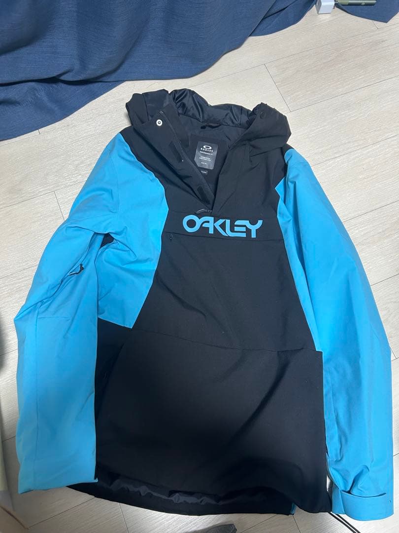 OAKLEY スノーボードウェア ブラック/ブルー 上下セット