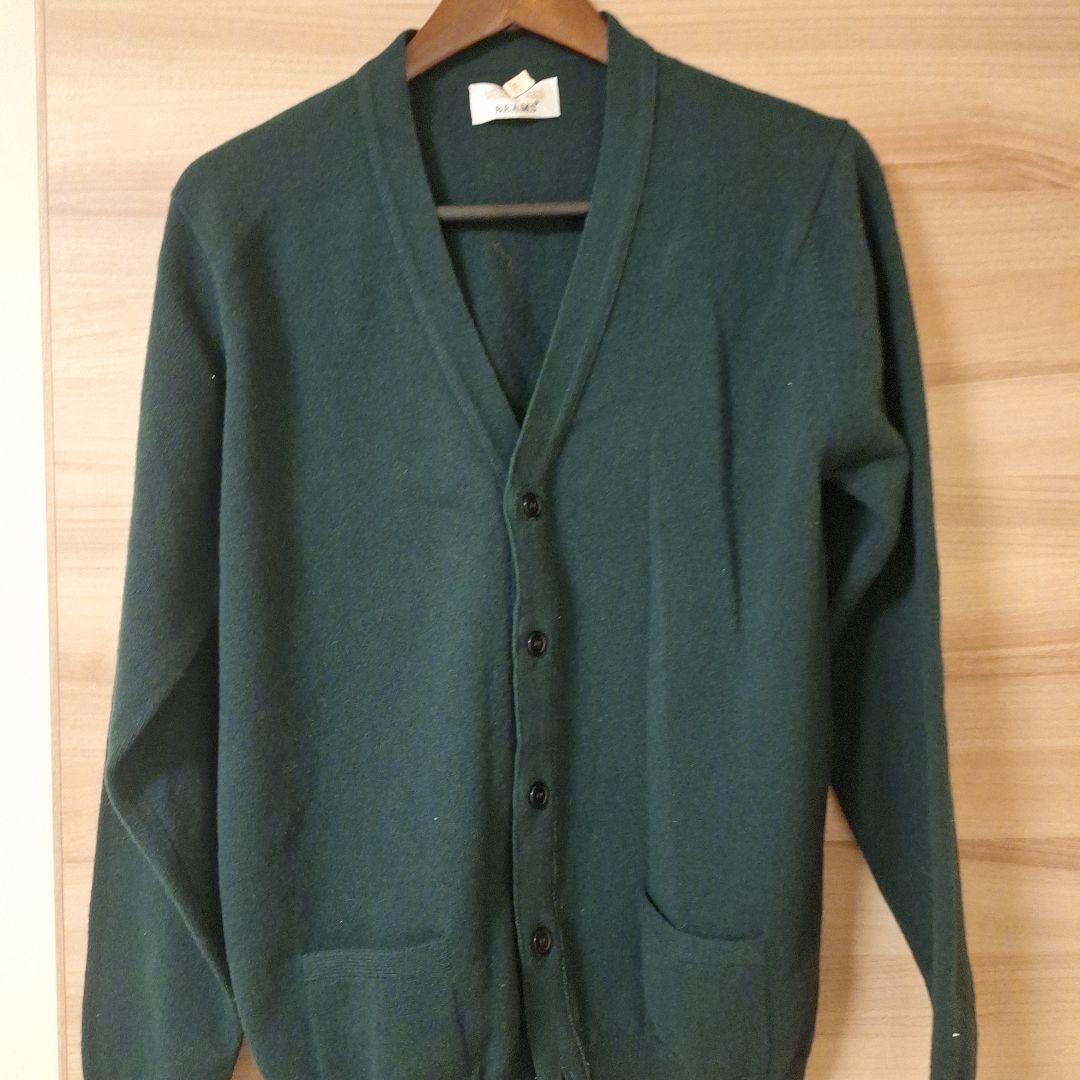 最終値下げ　WILLIAM LOCKIE ダークグリーン カーディガン 42