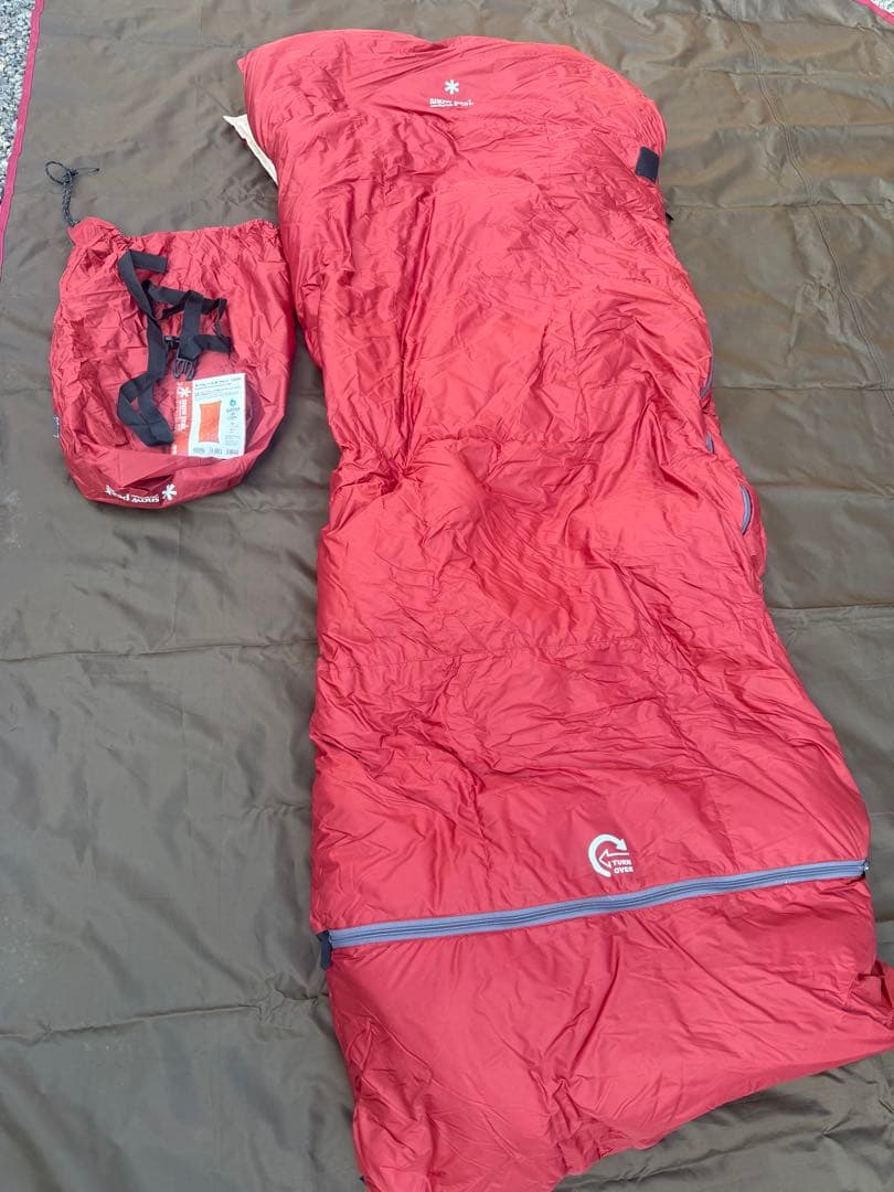  peak セパレートオフトン 1200 寝袋 収納袋付き