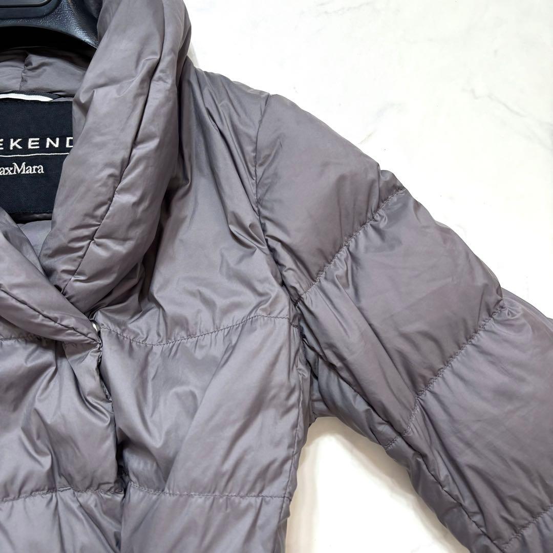 美品✨マックスマーラ ダウンコート ショールカラー ベルト 近年モデル 40