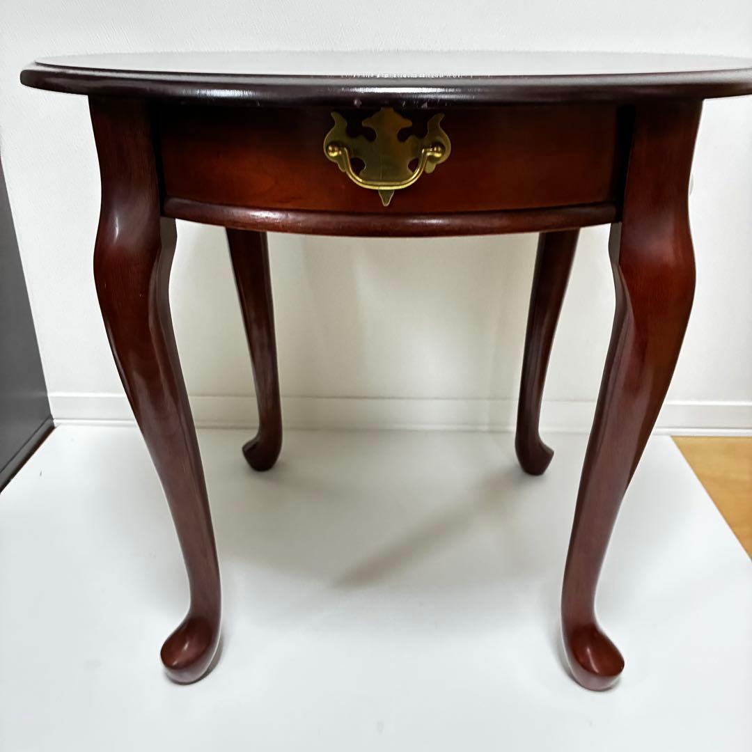 アンティーク　猫足　丸型　サイドテーブル　ダイニングテーブル