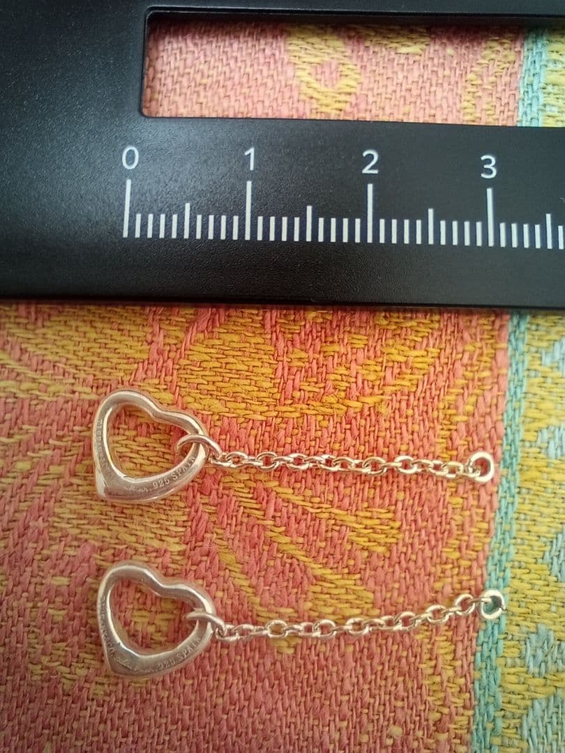 TIFFANYオープンハートシルバー925ピアス※チャーム部分のみ