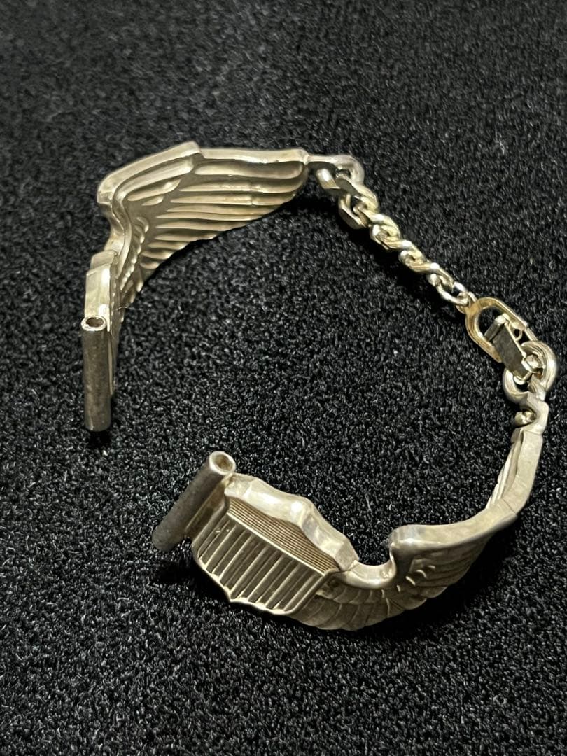 シルバー モントルロロイ 中田商店 コラボ パイロットウィング ベルト