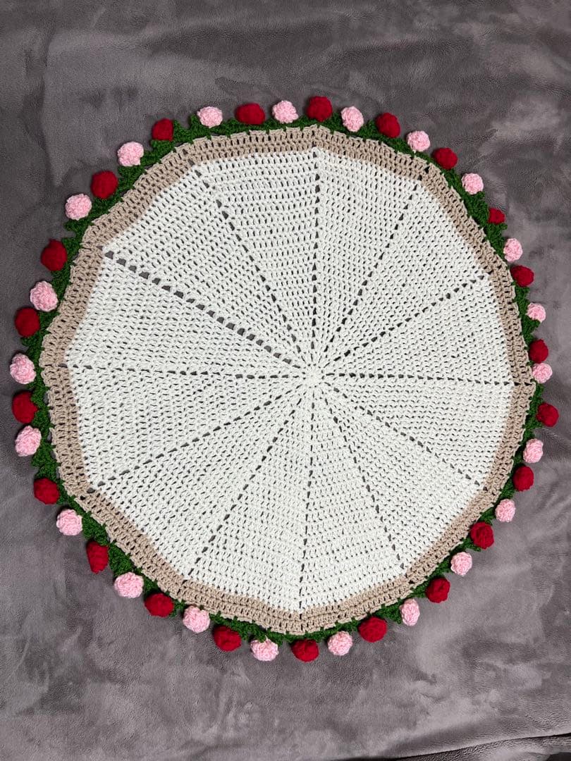 花束ブランケット　ブーケブランケット　ハンドメイド　バラ　直径約90cm