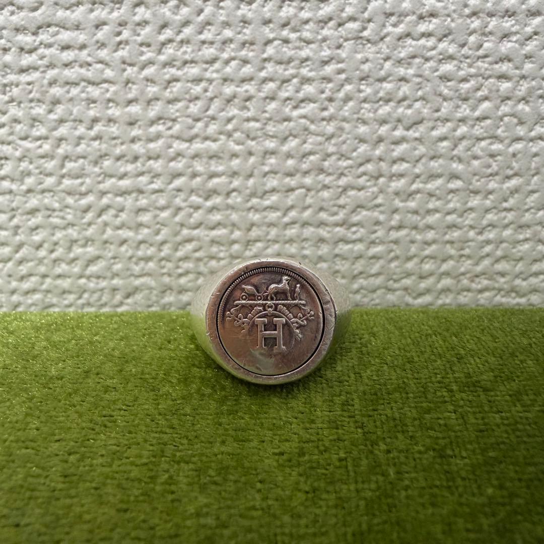 HERMES エルメス　エクスリブリス　リング　51 ヴィンテージ