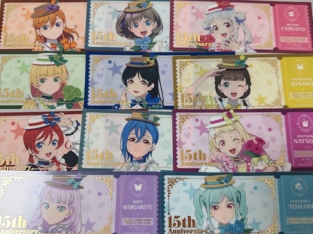 ラブライブ Liella gigo コラボカフェ チケット コンプリート