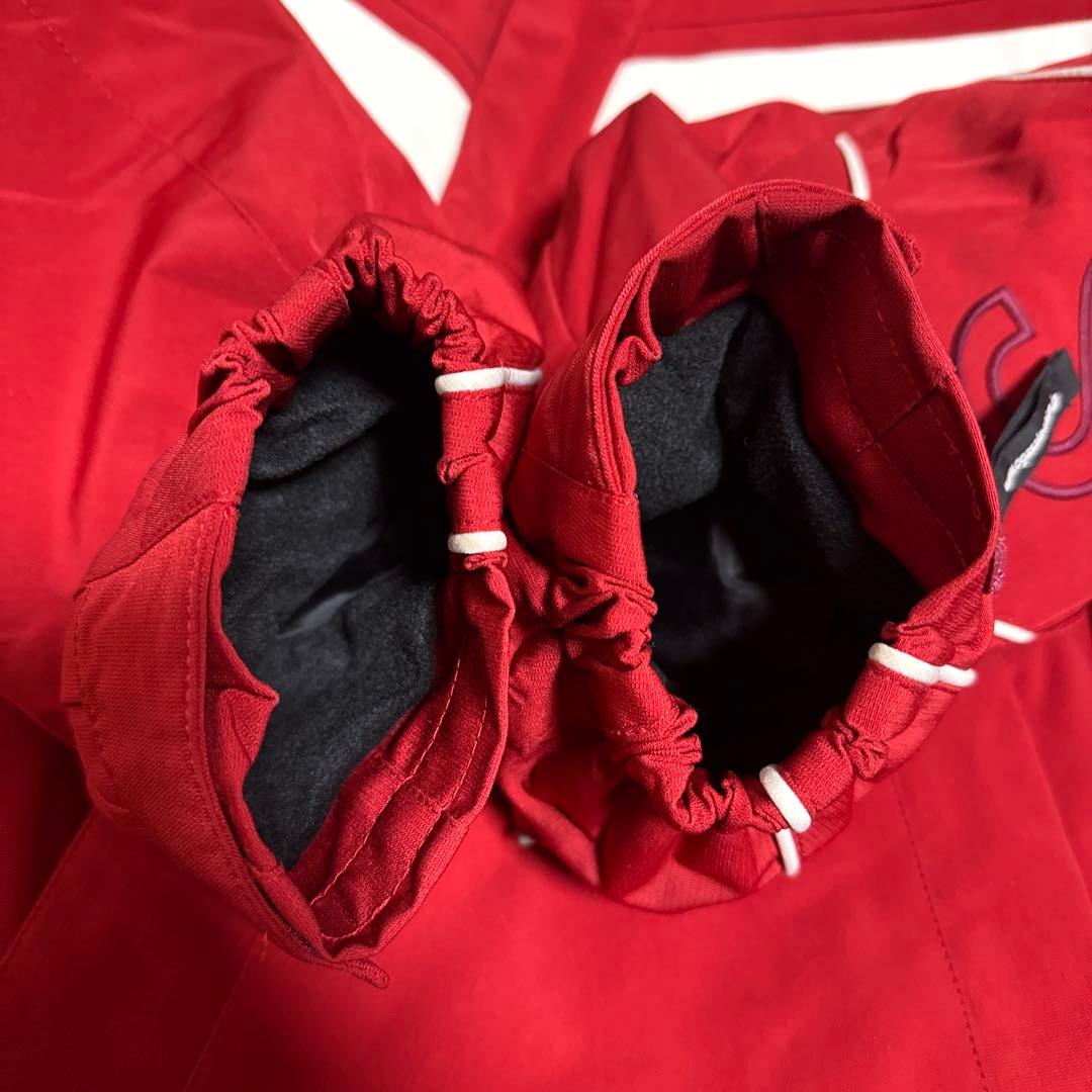 OGSAKA DESCENTE スキーウェア 上下 上着M・パンツ L 赤／黒