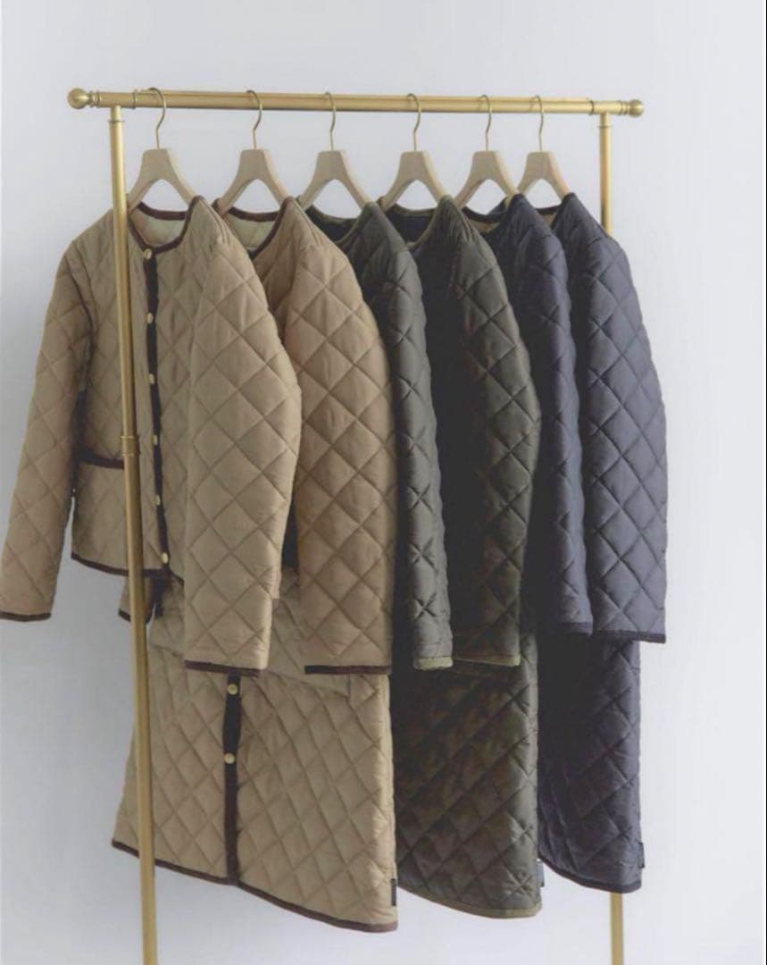 トラディショナルウェザーウェア　キルティングコート　ベージュ