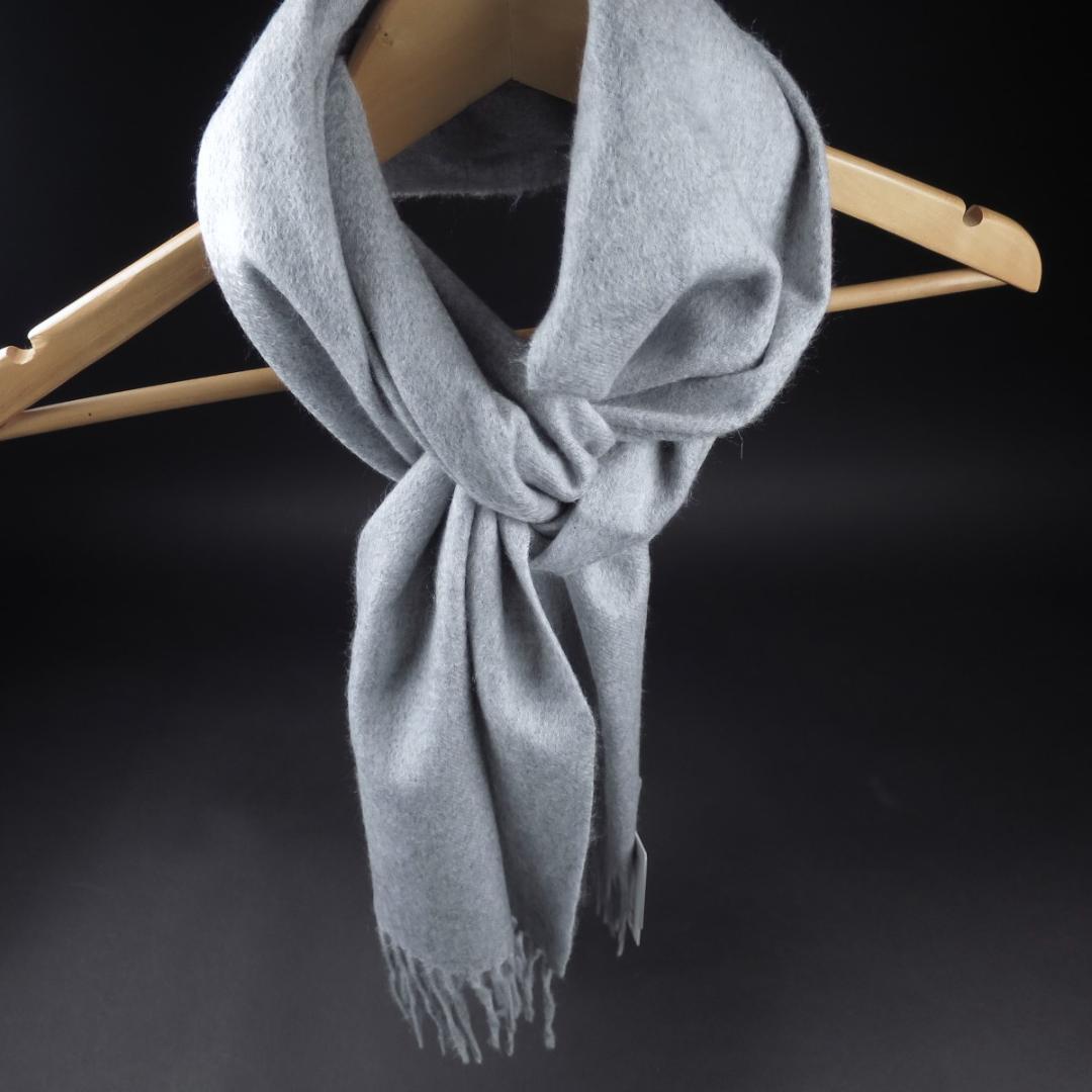 BEAUTY&YOUTH カシミヤ100% 無地 マフラー ストール 灰