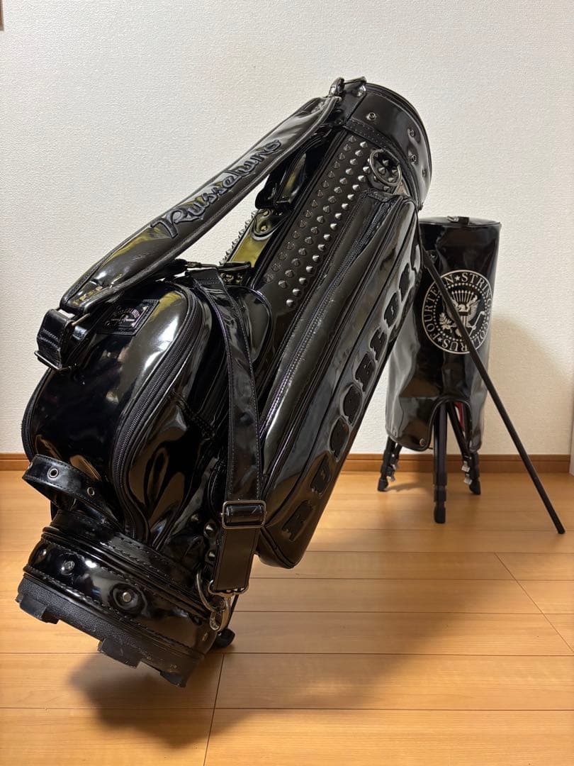 RUSSELUNO ブラック ラッセルノ スタッズ キャディバッグ 限定品6分割