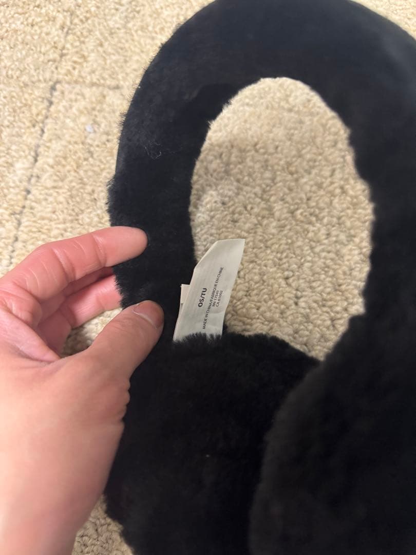 【美品】UGG シアリングイヤーマフ ブラック