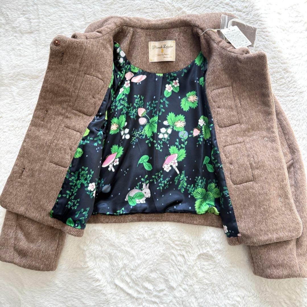 新品✨ フランシュリッペ とっておきミニ ダッフルコート 茶 パール