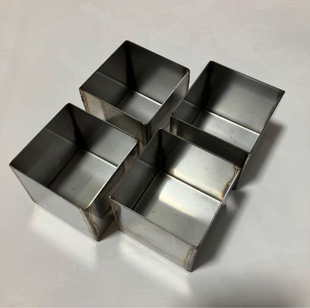 ゆうさまオーダー品　ステンレス製 四角型 内寸60mm 10個