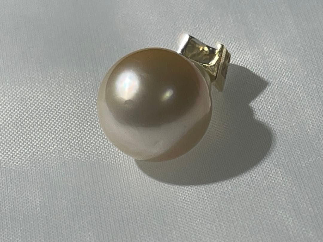 K18/WG コンビ 真珠12mm ペンダントトップ 4.9g