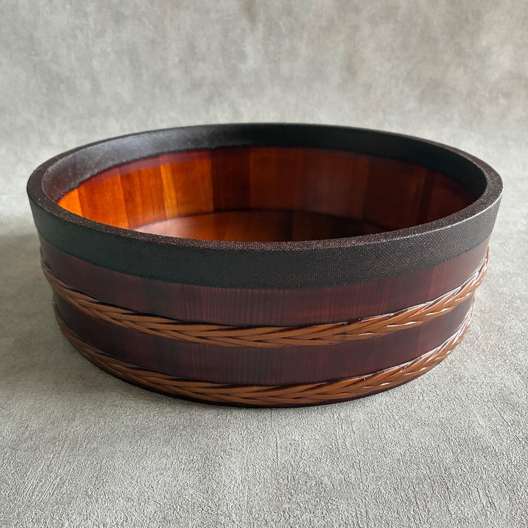 平桶溜塗 山中塗漆器 飯台 寿司桶 &しゃもじ