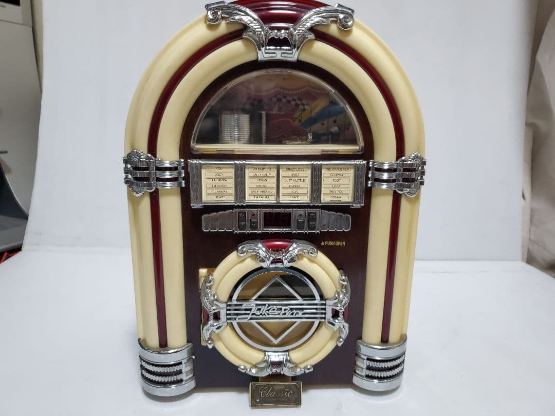 絶版希少 ジュークボックス CD ラジオ アンティーク リアルなレトロ品メンテ済