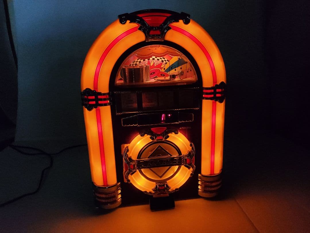 絶版希少 ジュークボックス CD ラジオ アンティーク リアルなレトロ品メンテ済