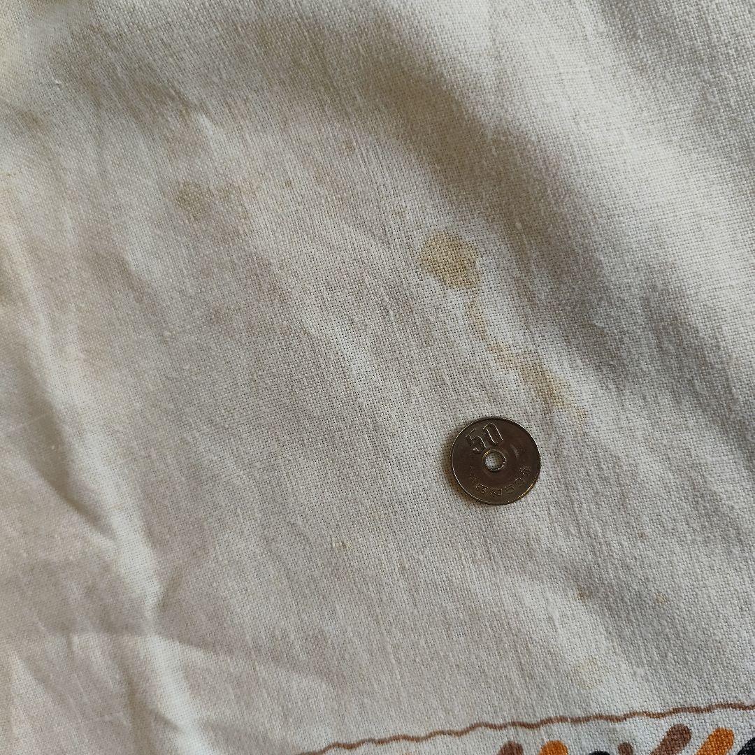 アメリカ　アンティークリネン　146x190㌢　テーブルクロス 鳥　レトロ