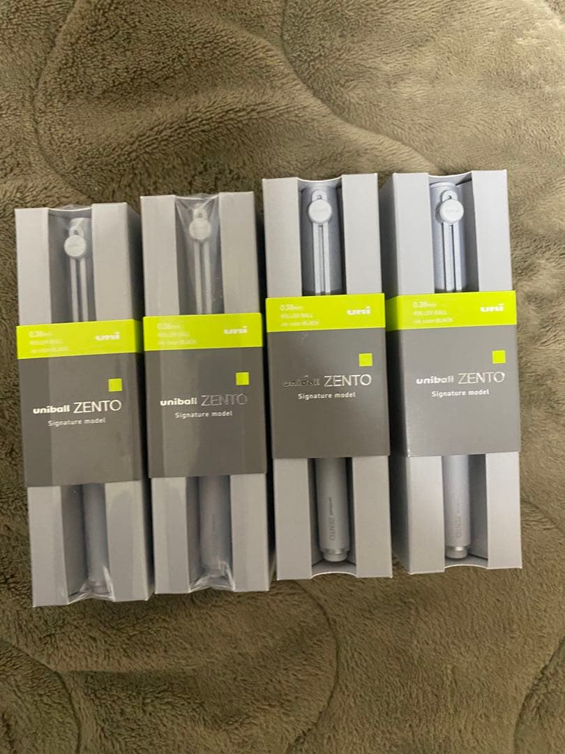 三菱鉛筆 ユニボールゼント シグニチャーモデル シルバー 4個セット 新品