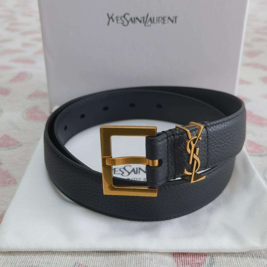 Saint Laurent YSLモノグラム カサンドラ ベルト 95cm