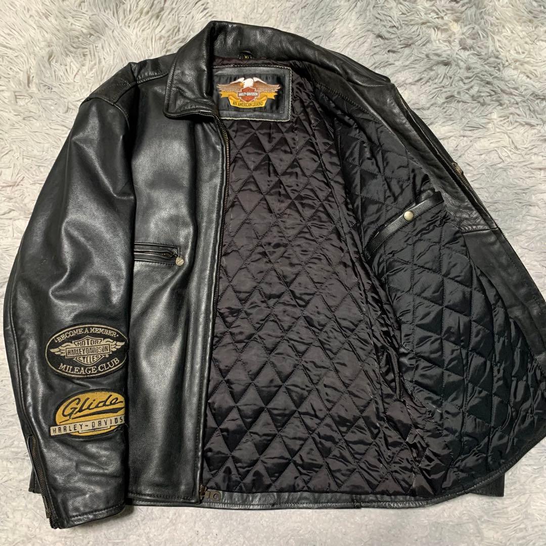 美品 HARLEY DAVIDSON シングルライダース レザージャケット