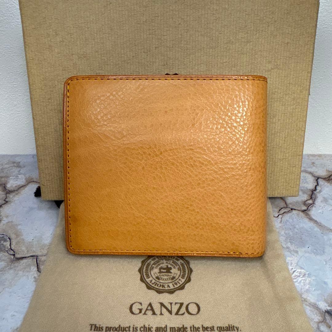 セール‼️GANZO ミネルバナチュラル　 二つ折り財布