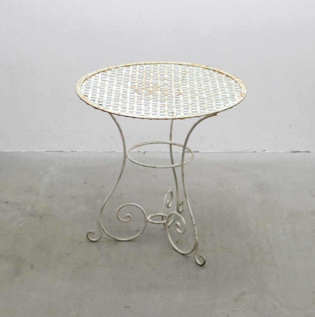 フランス ヴィンテージ クラシカル ガーデンテーブル ダイニング アイアン 1