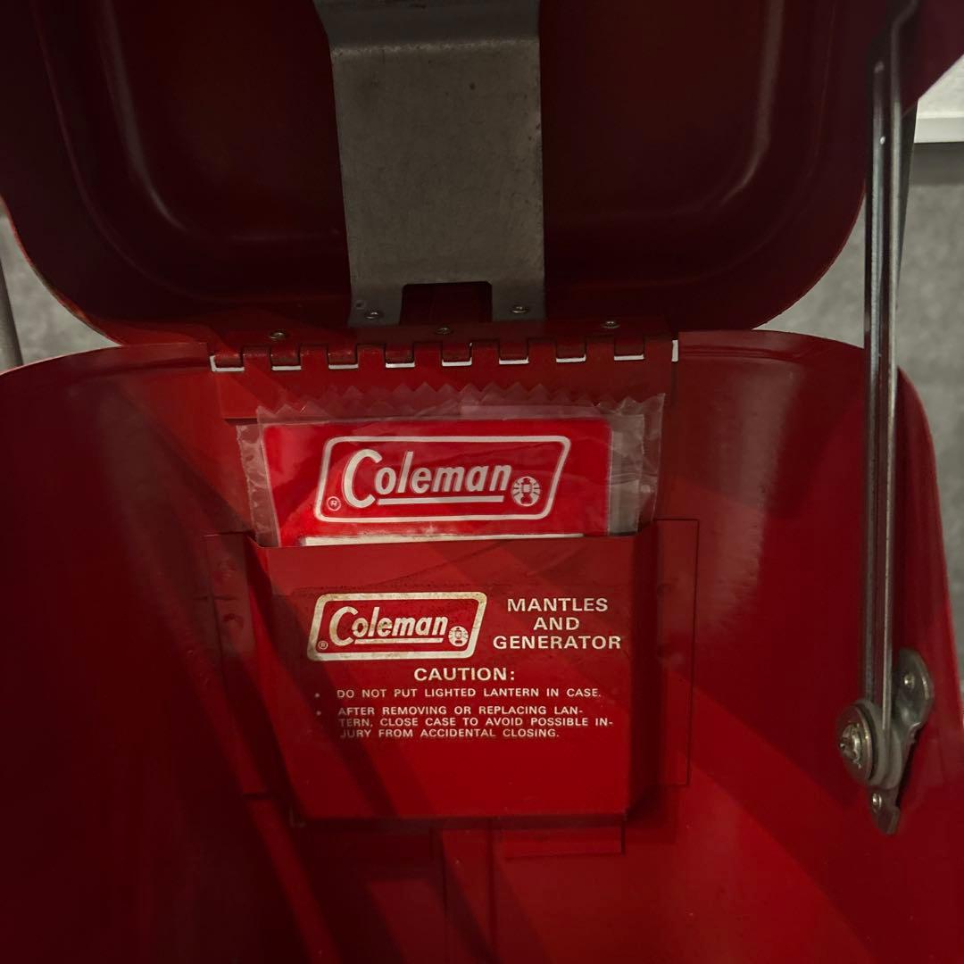 Coleman 赤 ランタン ケース付き200A