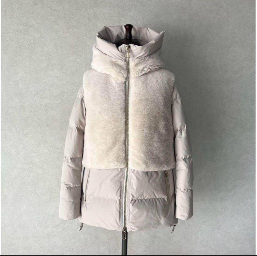 最終値下げDUNO デュノ187,000円 23A/Wムートンダウンコート