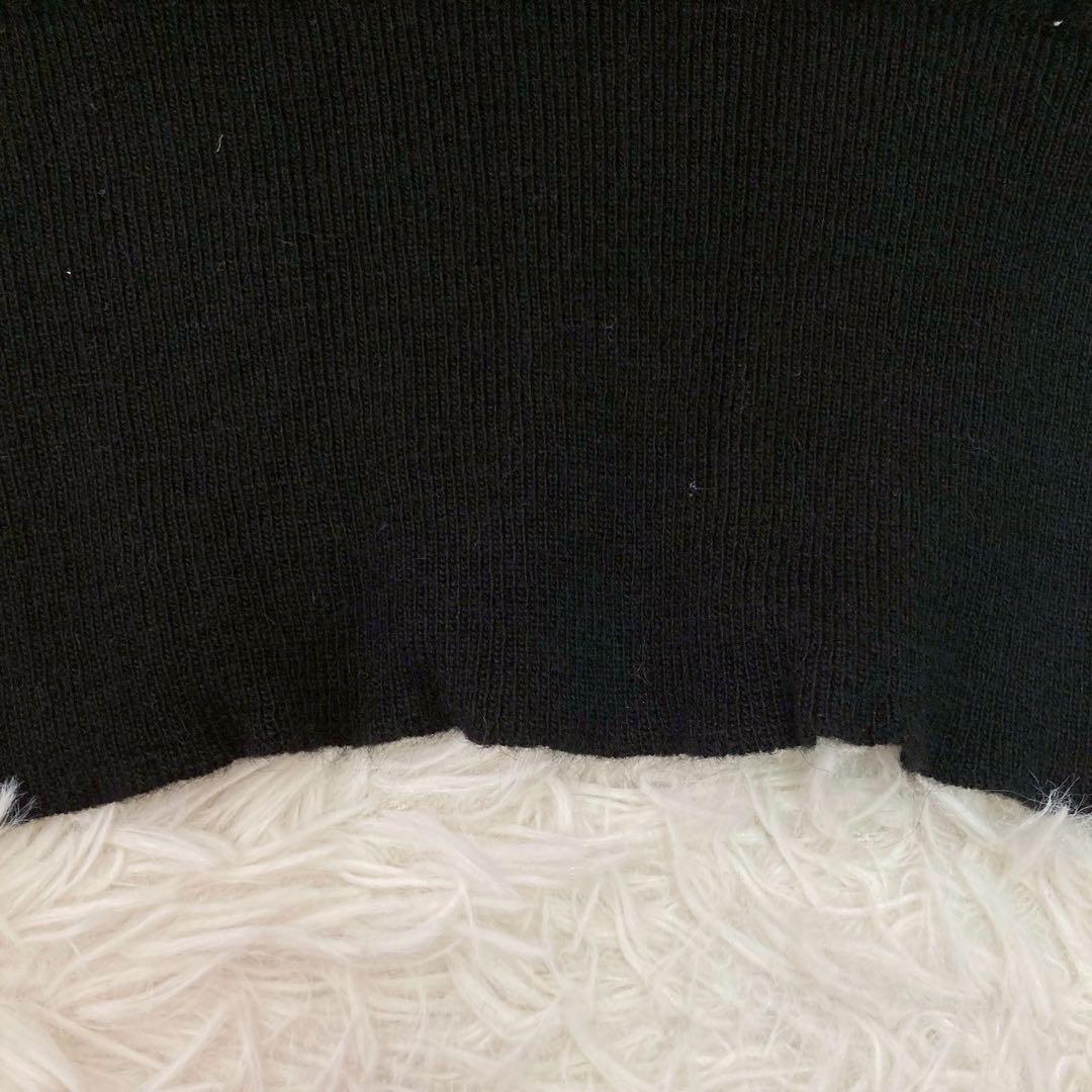 SONIA RYKIEL スタッズ付きニット ブラック 38 キレイめ 上品