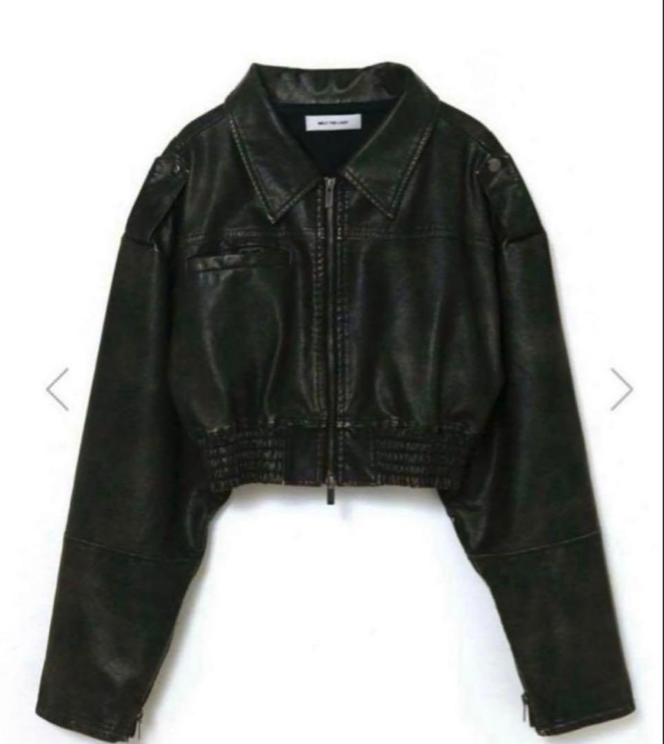 最安値！ melt the lady fake leather jacket