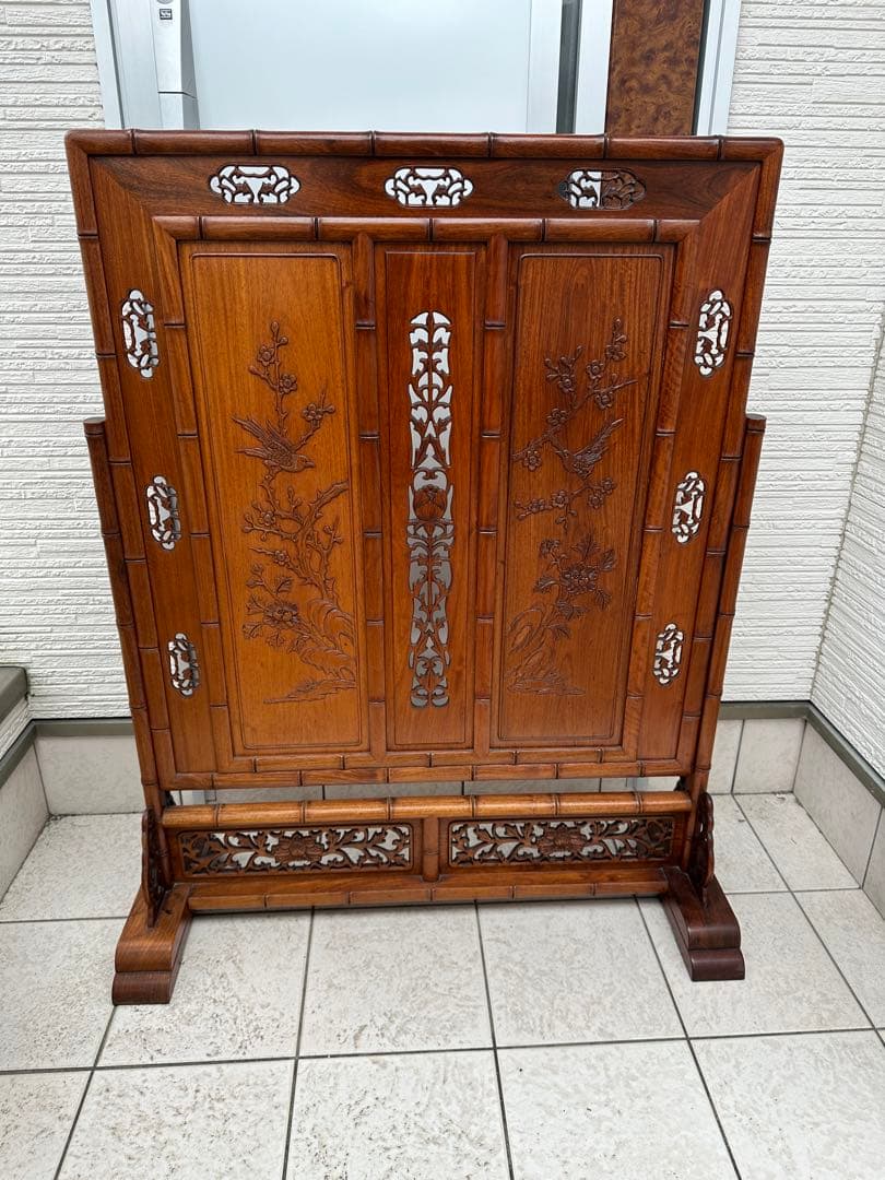 唐木　花梨　衝立