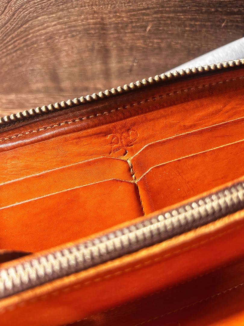 【美品】REDMOON レッドムーン ラウンドファスナー 長財布 ラウンド