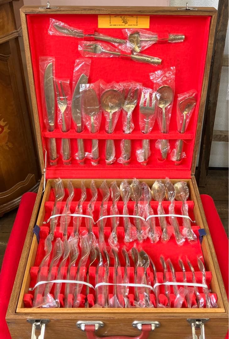 希少　入手困難　ヤップ・クイ・キー　ヴィンテージ　ブロンズ　カトラリーセット