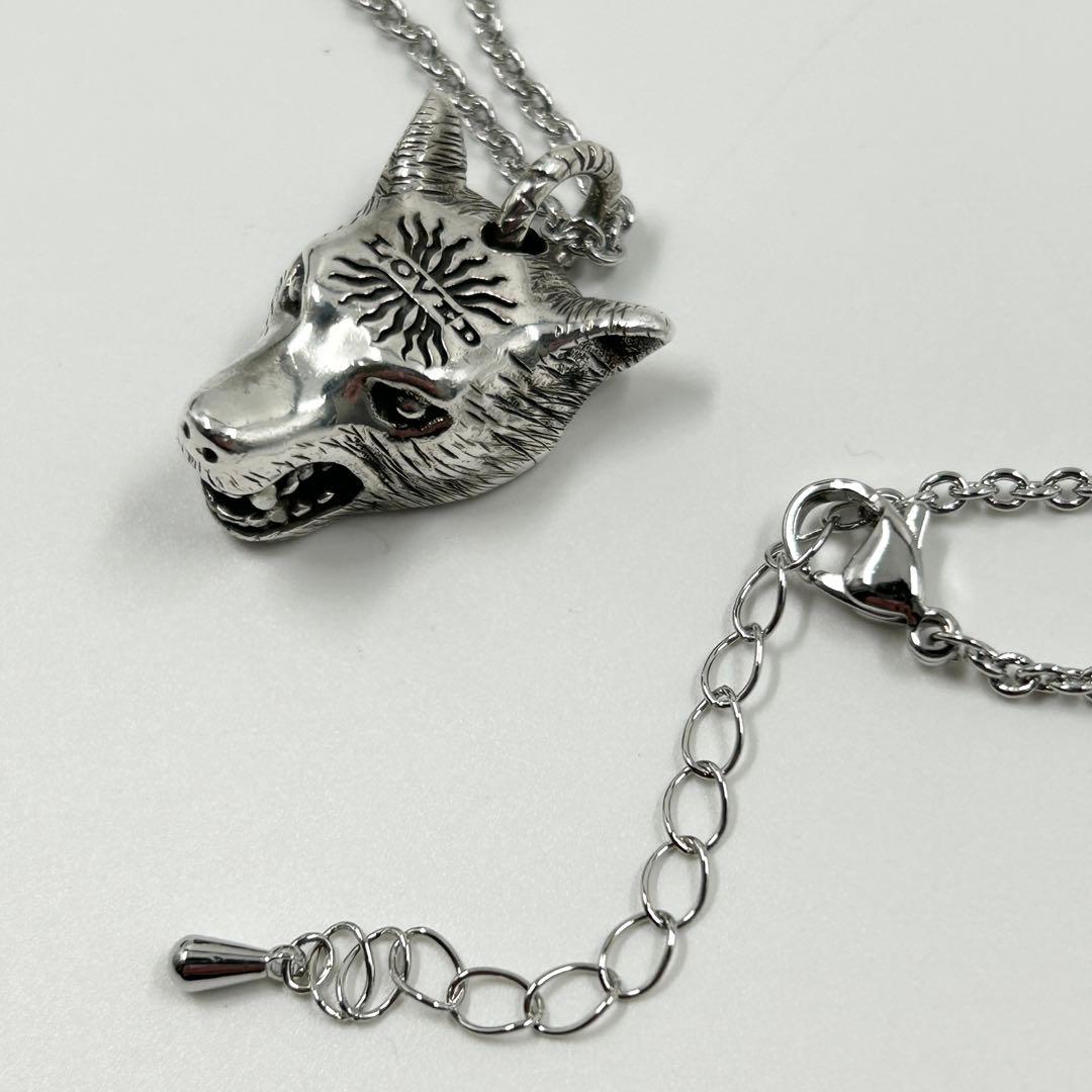 美品✨　グッチ　ネックレス　アンガーフォレスト　ウルフ　Ag 925 シルバー