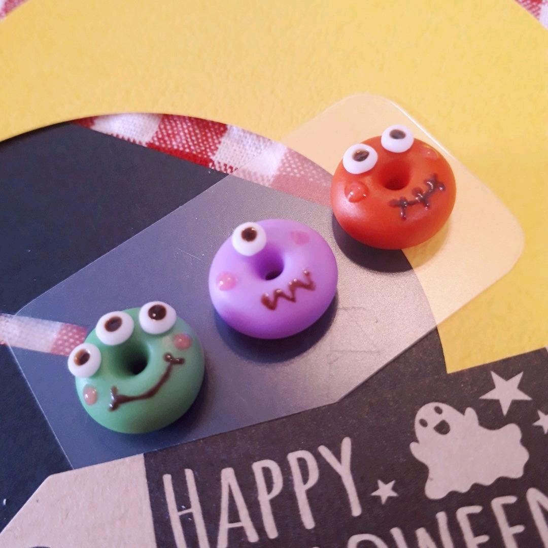 【タイムセール】小さなモンスター兄弟A☆ドーナツ☆ハロウィン
