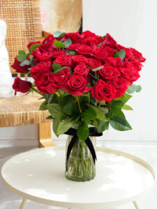 36 Red Roses - Vase